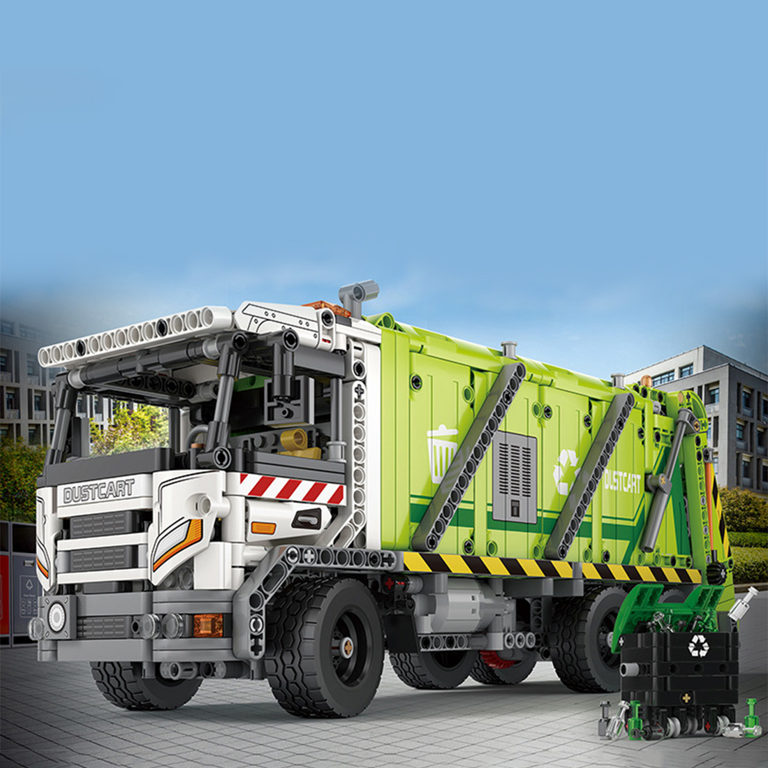 1468PCS Compression Refuse Collector Building Blocks Set 