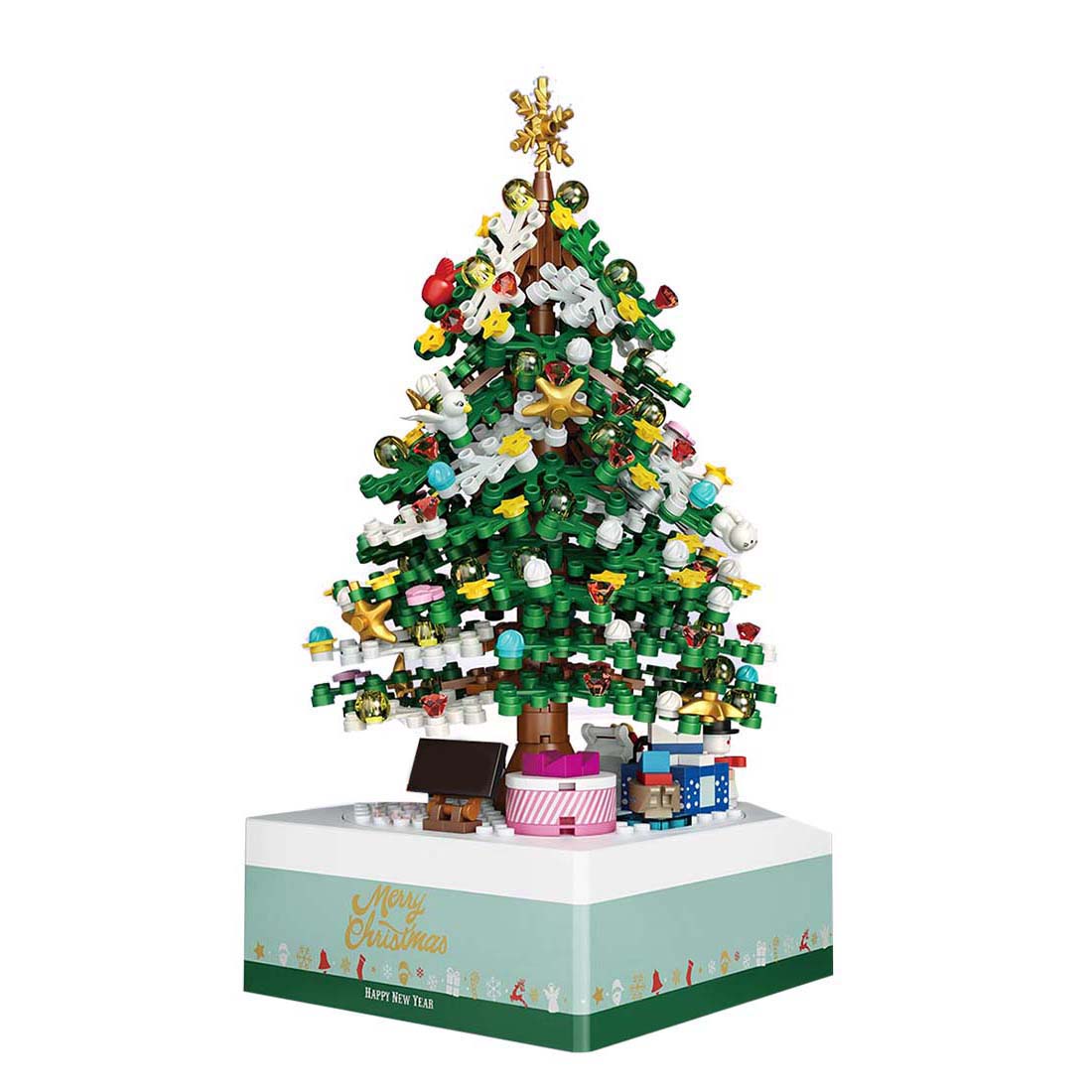 506PCS Christmas Tree Music Box Building Blocks Set  