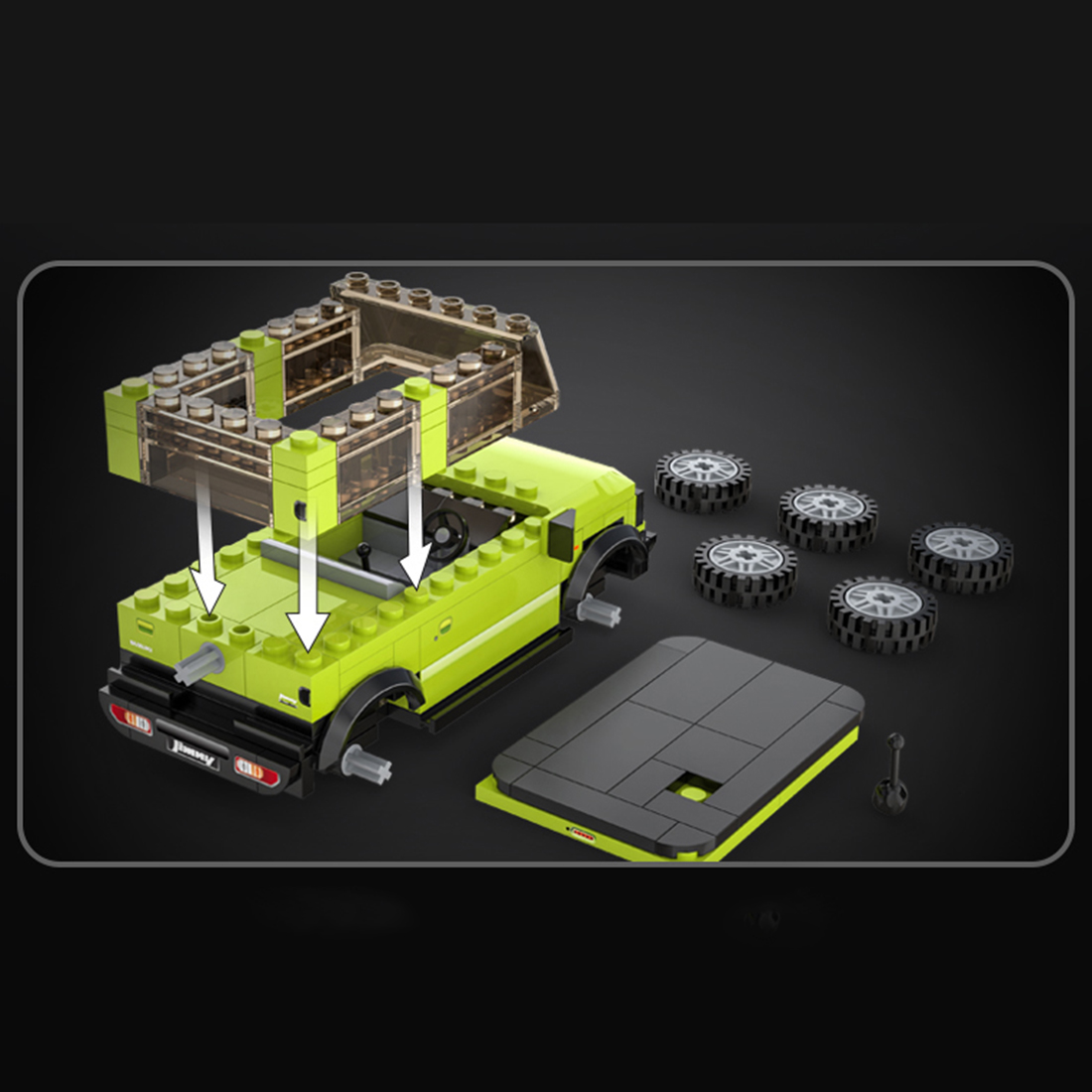 192Pcs JIMNY Off-road Vehicle Building Block Set