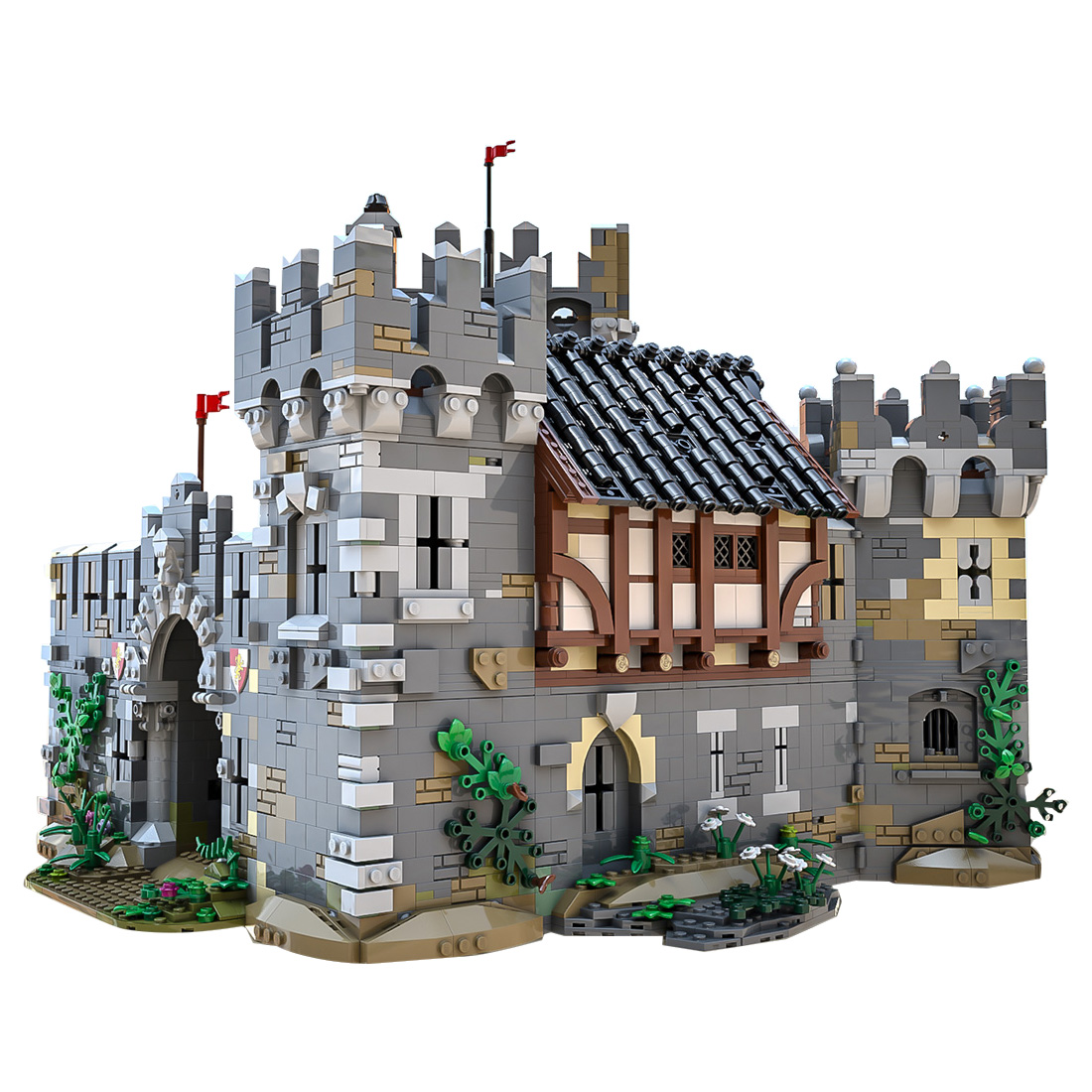 7500+Pcs Medieval Castle Building Block Set