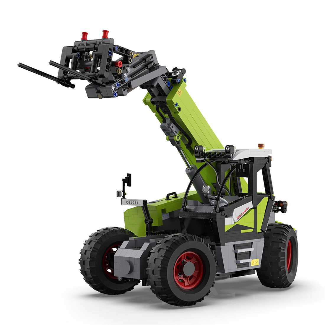 1469Pcs Telescopic Loader Vehicle Building Block Set