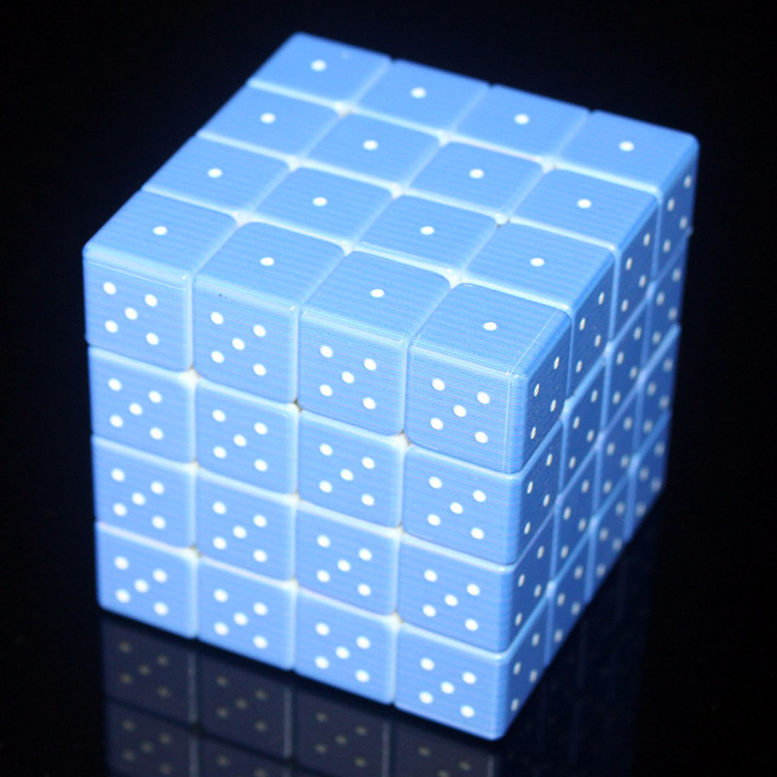 [Copy]FangMo Geometric Graph Blind Fingerprint 3D Embossed 3x3 Magic Cube - Colorful