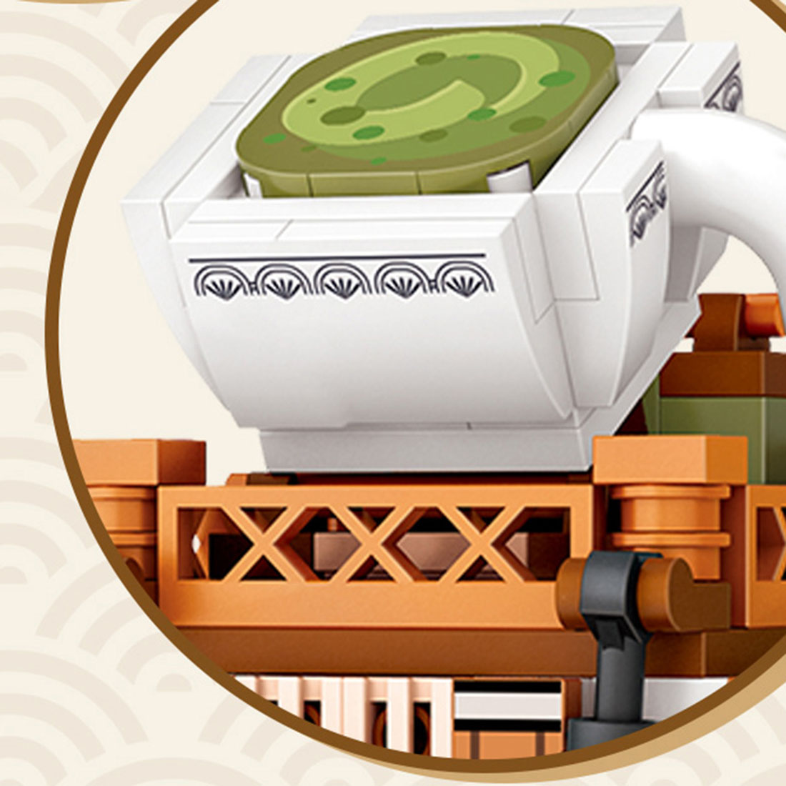 379Pcs Japanese Street Matcha Shop Building Blocks Set