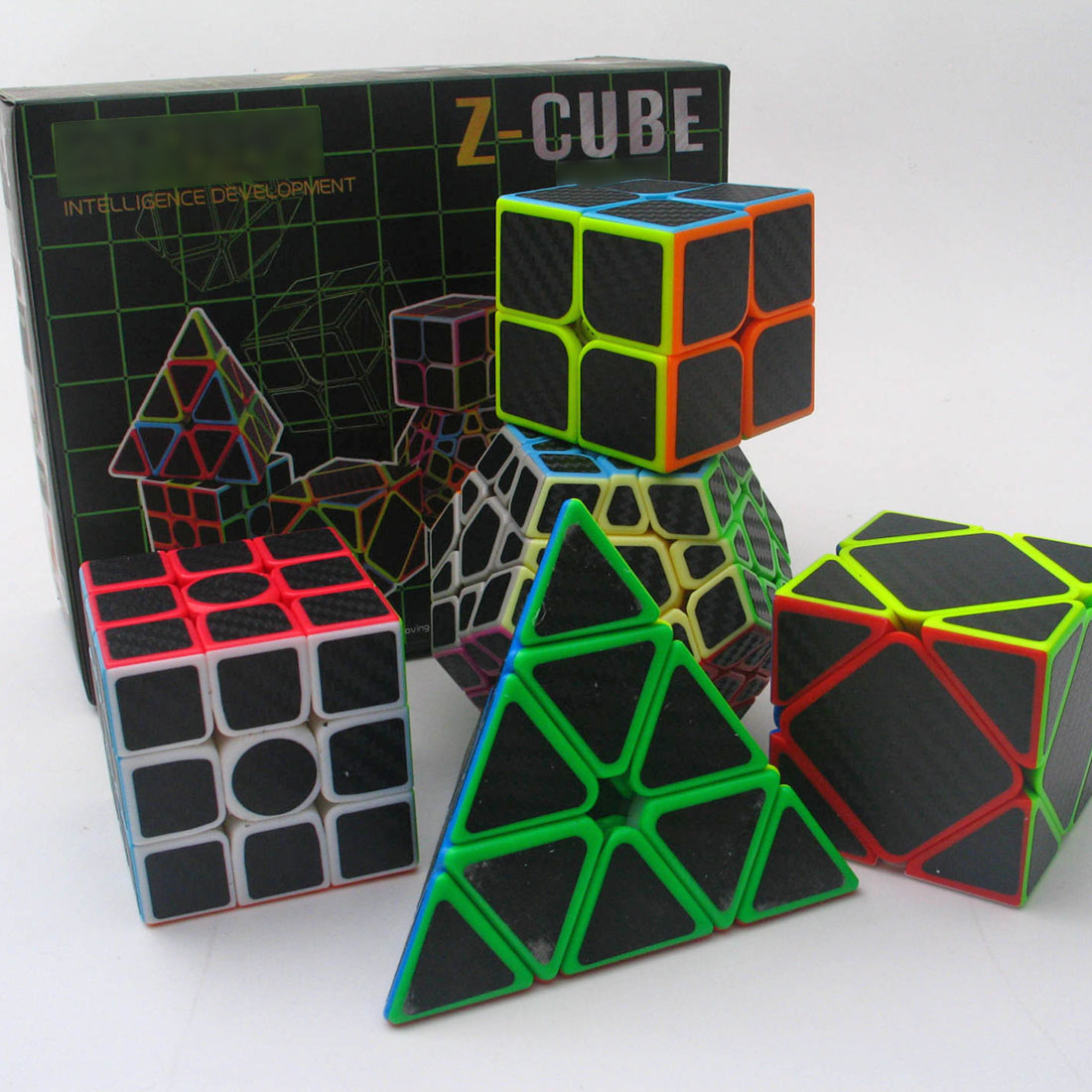 ZCUBE Carbon Fiber Magic Cube Set (Stickerless)