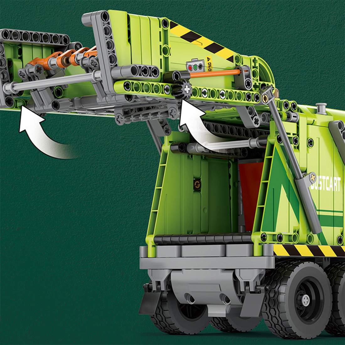 1468PCS Compression Refuse Collector Building Blocks Set 