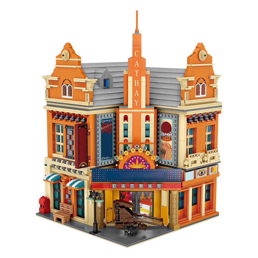 2,960PCS Republic Era Grand Theater Building Blocks Set 