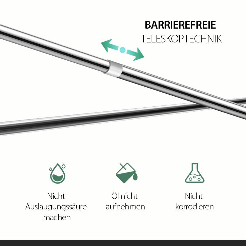 HiBienen Kleiderbügel Teleskopstange