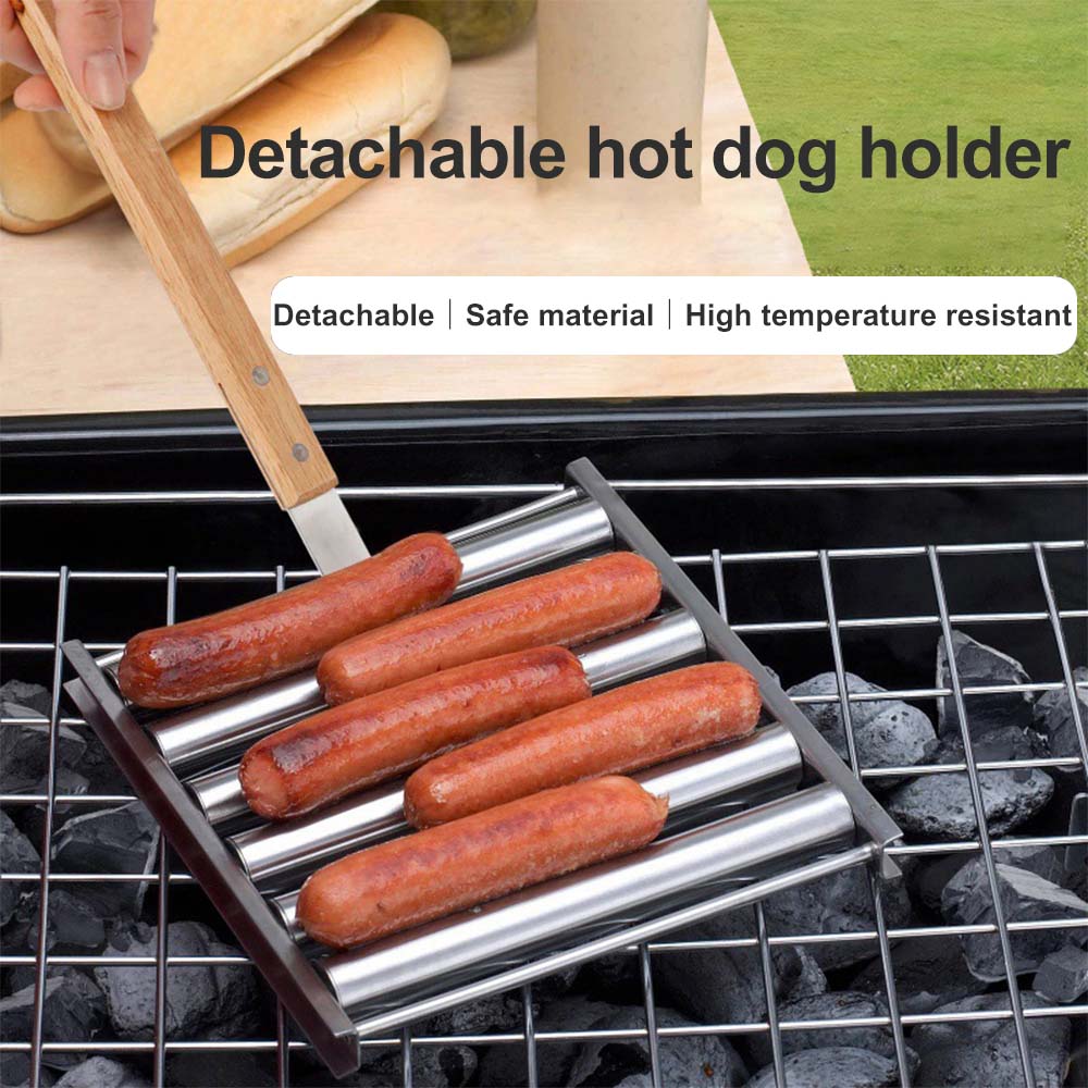 Flygooses 🔥Barbecue Hot Dog Roller Sausage Roller Rack