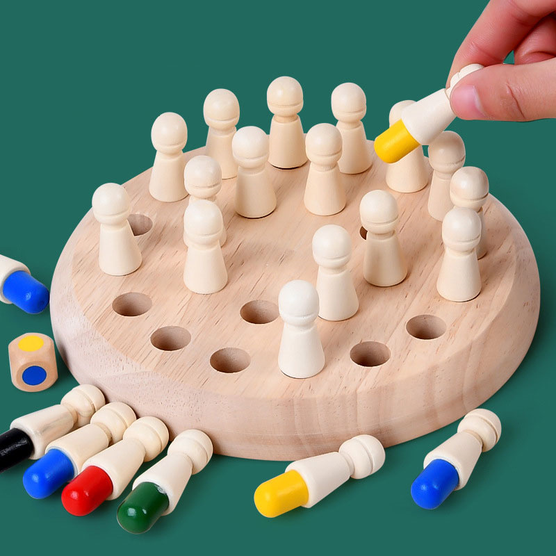 Basicbuys Wooden Memory Match Stick Chess Game