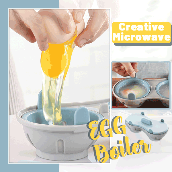 Basicbuys Creative Microwave Drain Egg Boiler