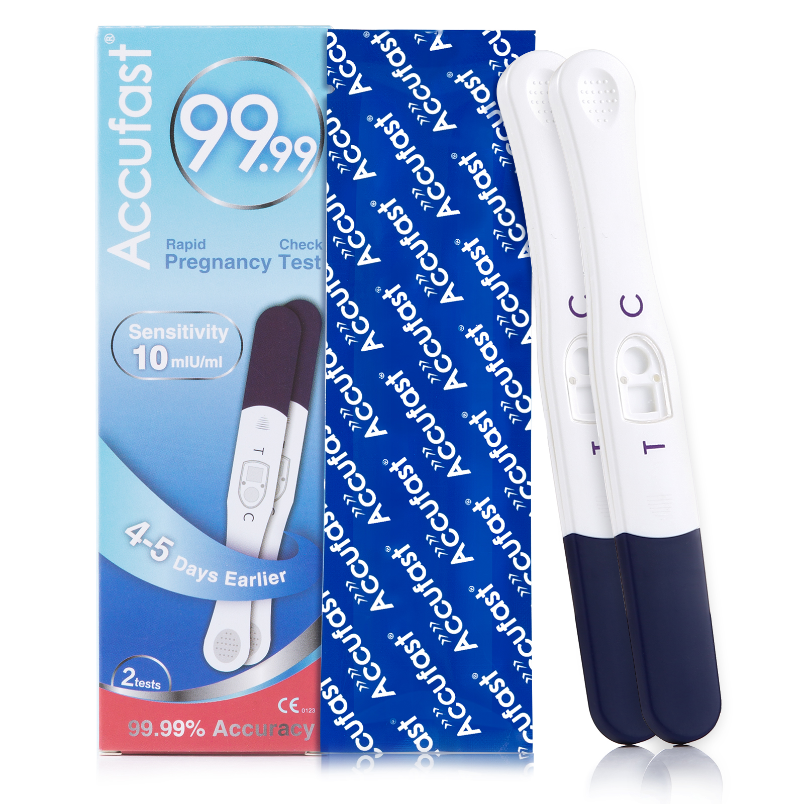 Pregnancy Midstream Test（Pack of 2）-A22-AccuFast