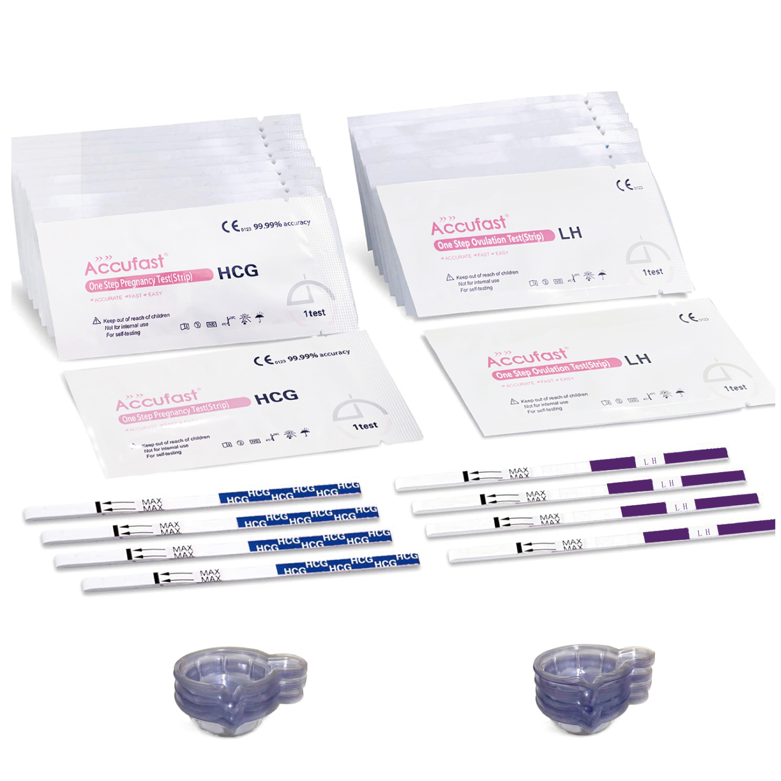 50Pcs Ovulation & 20Pcs Pregnancy Strips -HL52-AccuFast