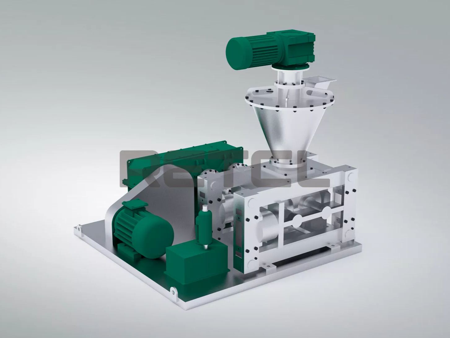 Full Size Rendering of Dry Compression Granulator by RETCL Process