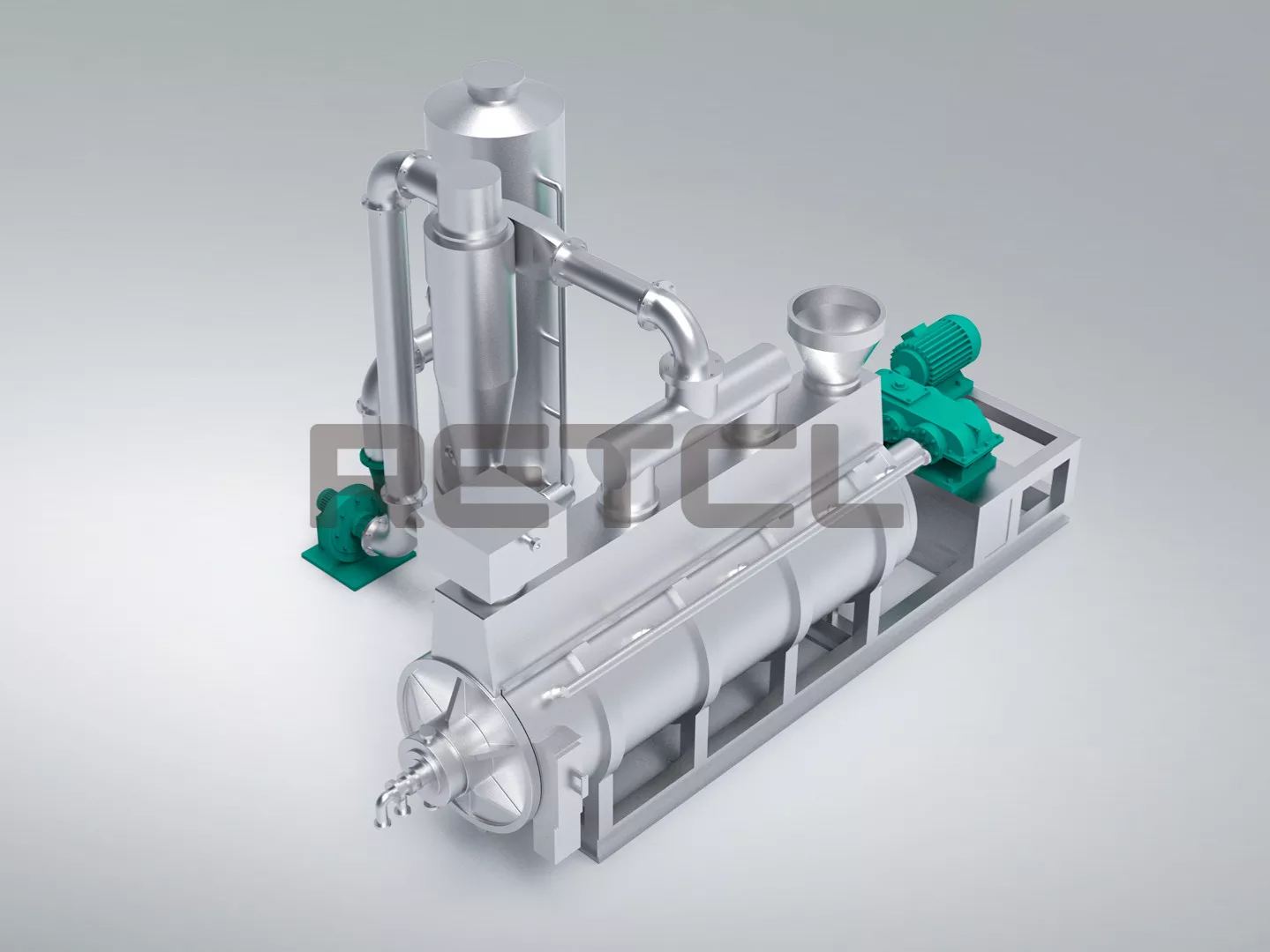 Full Size Rendering of Disc Dryer by RETCL Process