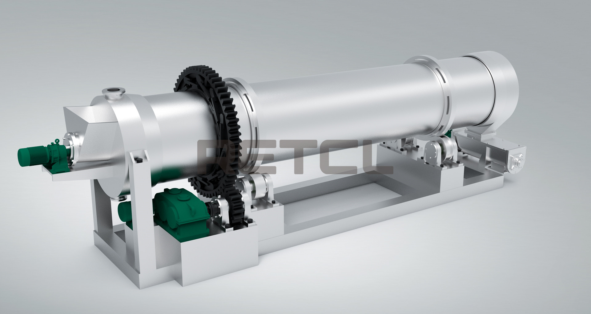 Full Size Rendering of Rotary Calciner by RETCL Process