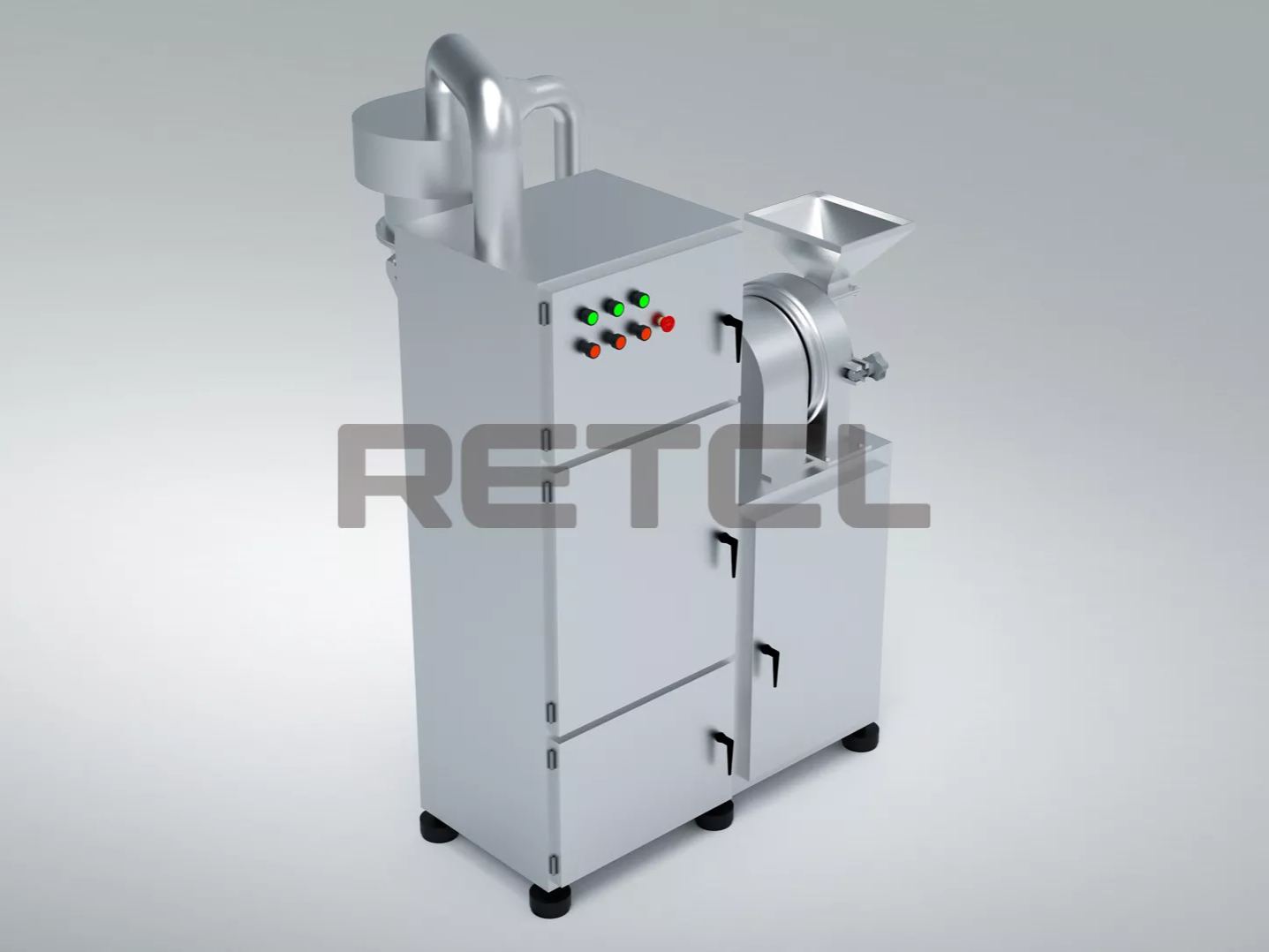 Full Size Rendering of Herbal Medicine Pulverizer by RETCL Process