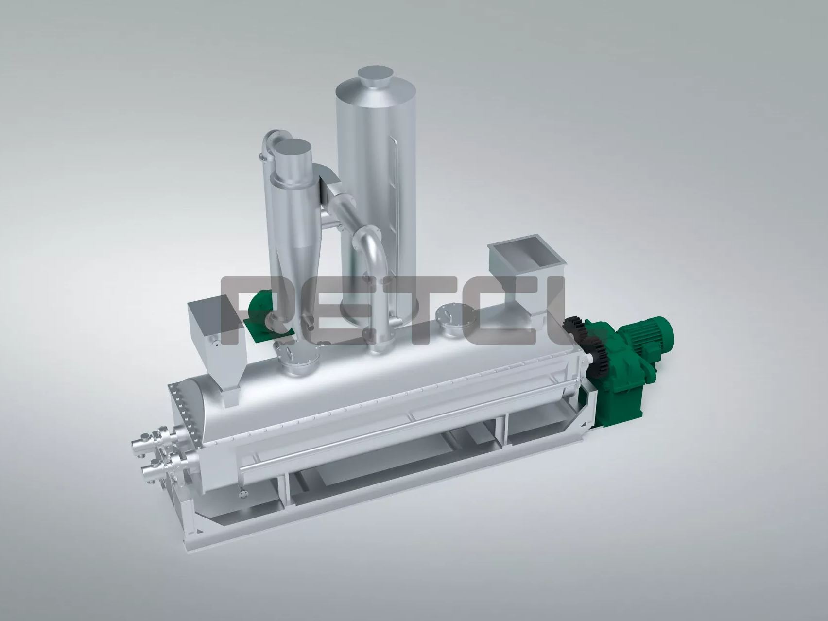 Full Size Rendering of Hollow Paddle Dryer by RETCL Process