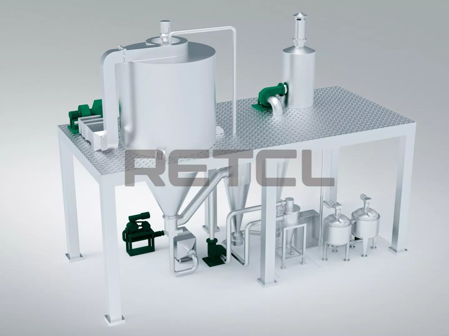 Full Size Rendering of High Speed Centrifugal Spray Dryer by RETCL Process