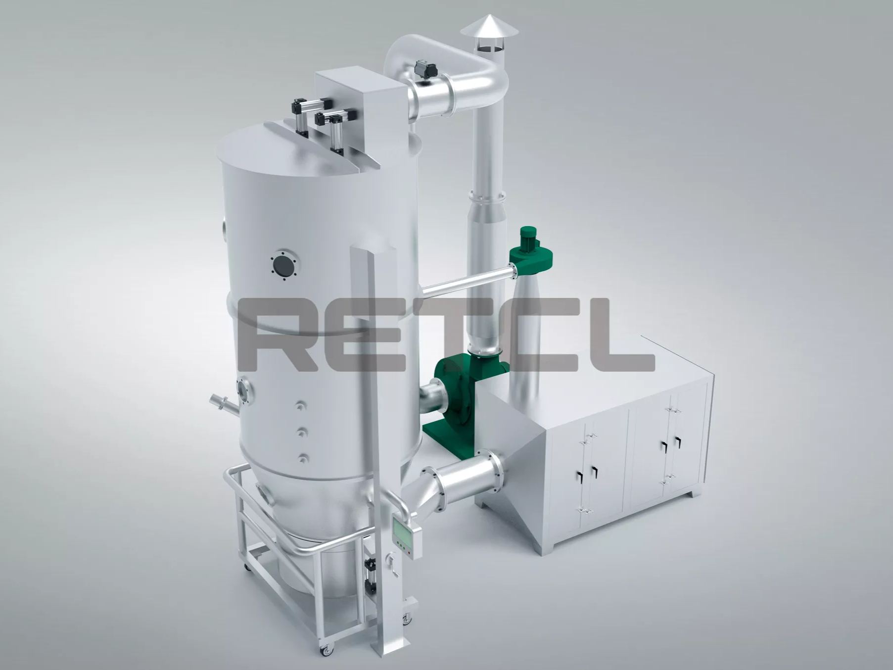 Full Size Rendering of Spray Granulation Dryer by RETCL Process