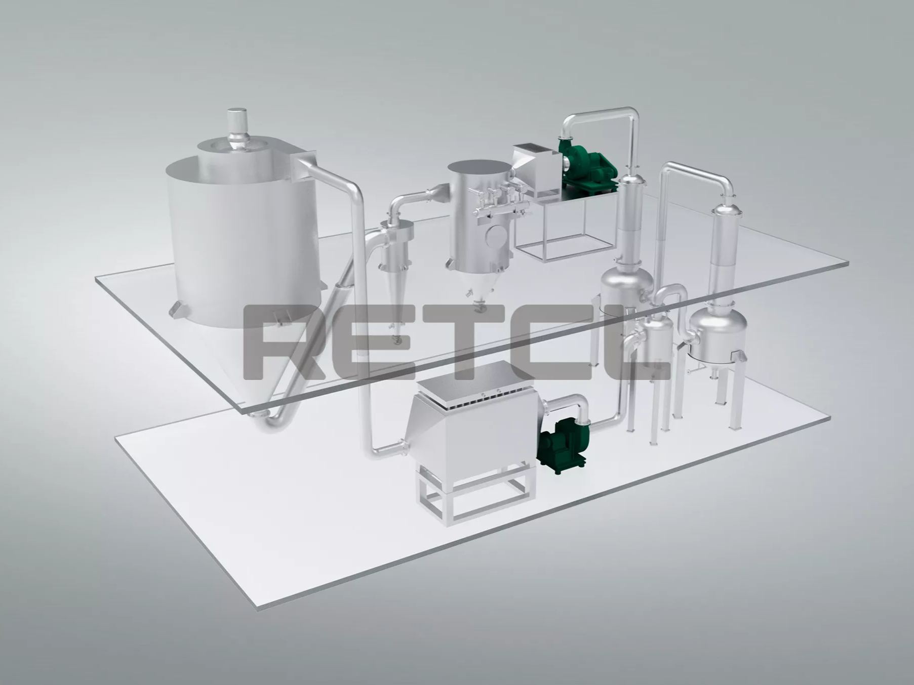Full Size Rendering of Closed Circulation Spray Dryer by RETCL Process