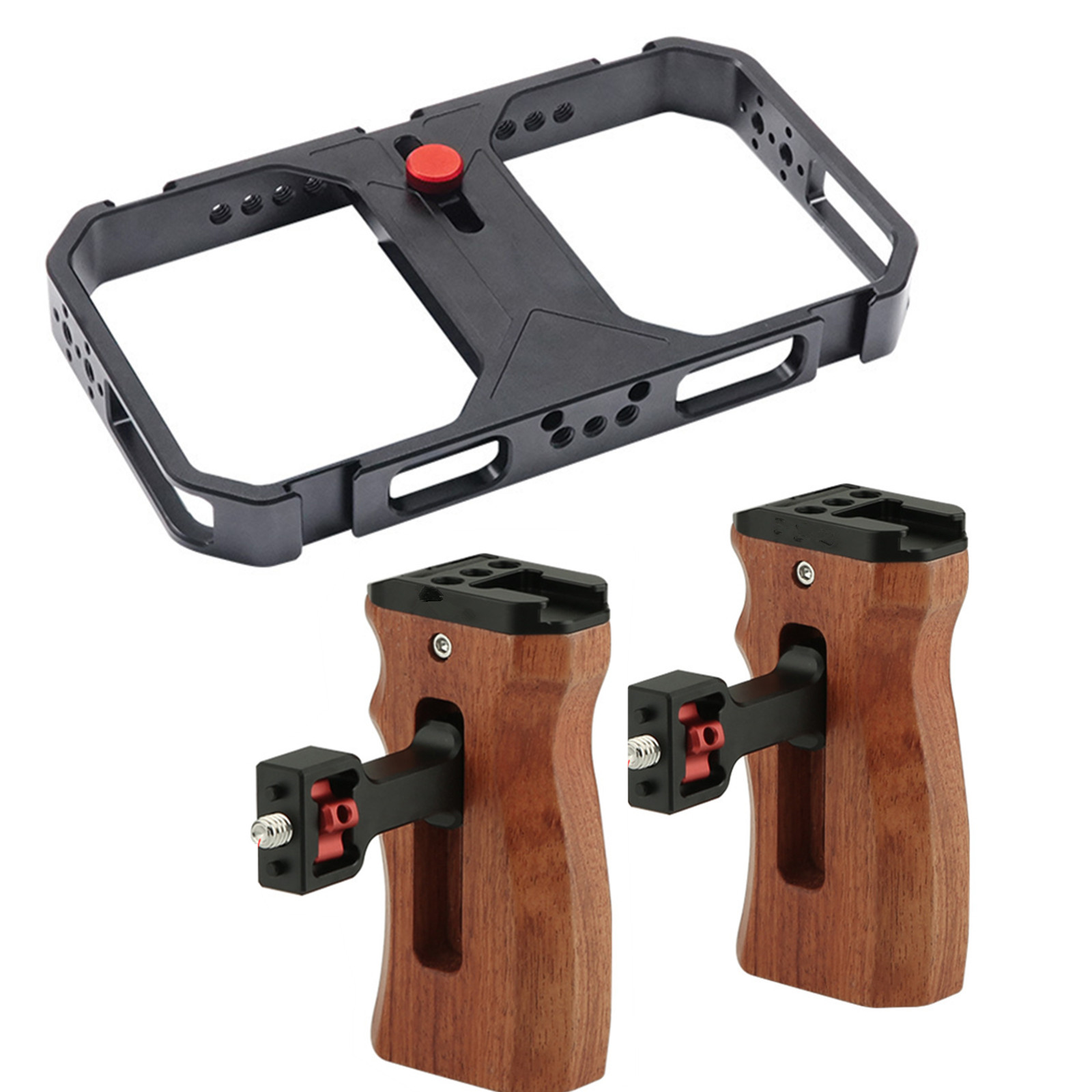 MOSHUSO Universal Phone Cage Kit with Two Side Wooden Handle