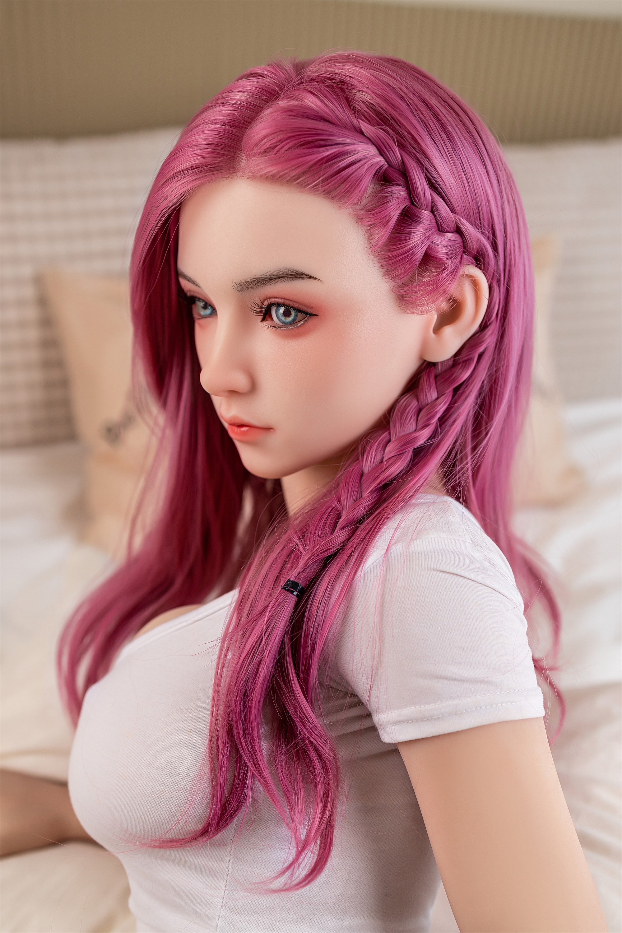 Finlee - 5ft3/160cm Pink Hair Big Boobs Sex Doll -SexDollCenter