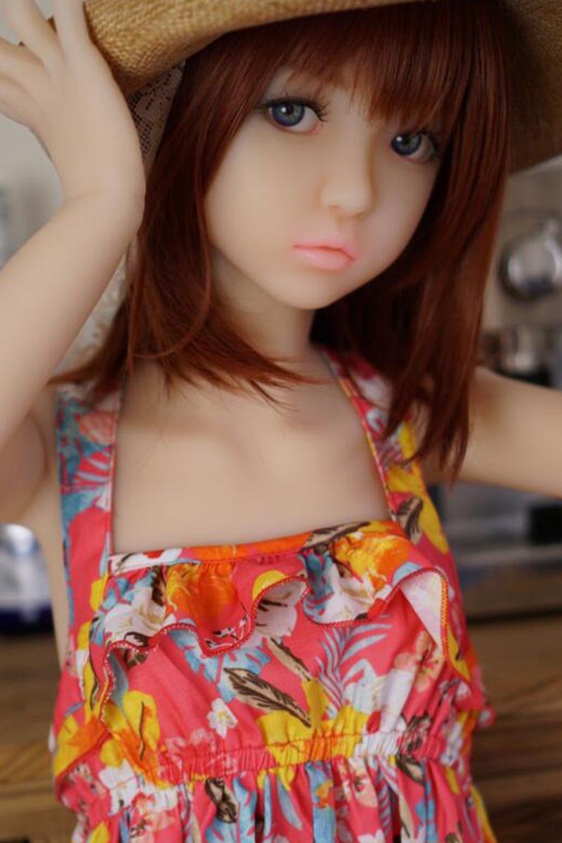 3ft 3/100cm Fflat Chest A Cup Mini Sex Doll-Momo(In Stock US)