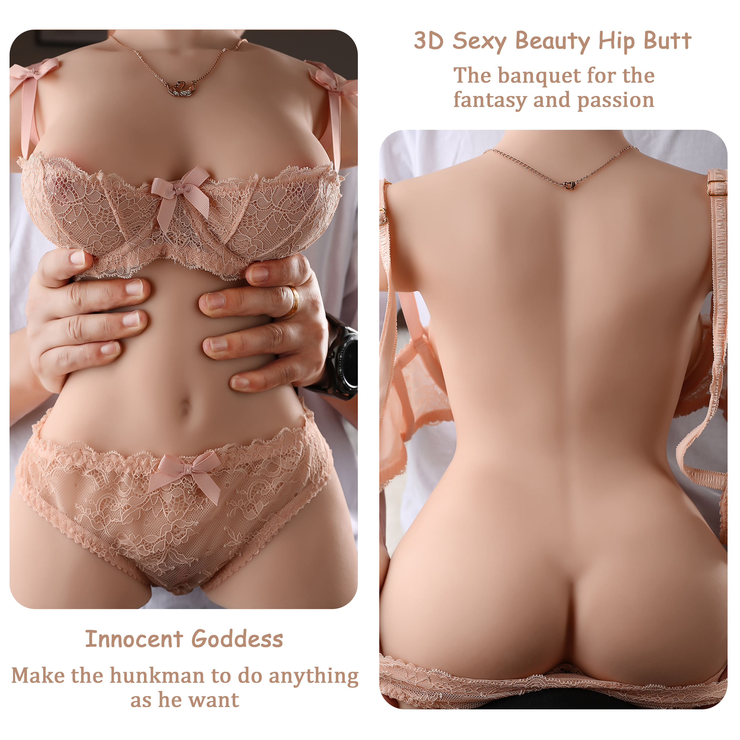 7.7kg /16.96lb Ultra Realistic Sexy Girl Torso (In Stock US) - April-SexDollBabe