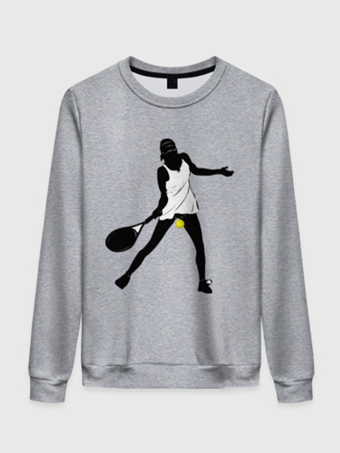 Unisex Tennis Long Sleeve Sweatshirt