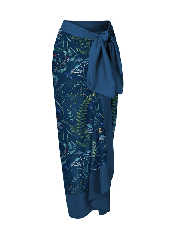Wonderland Forest Printed One Piece And Skirt