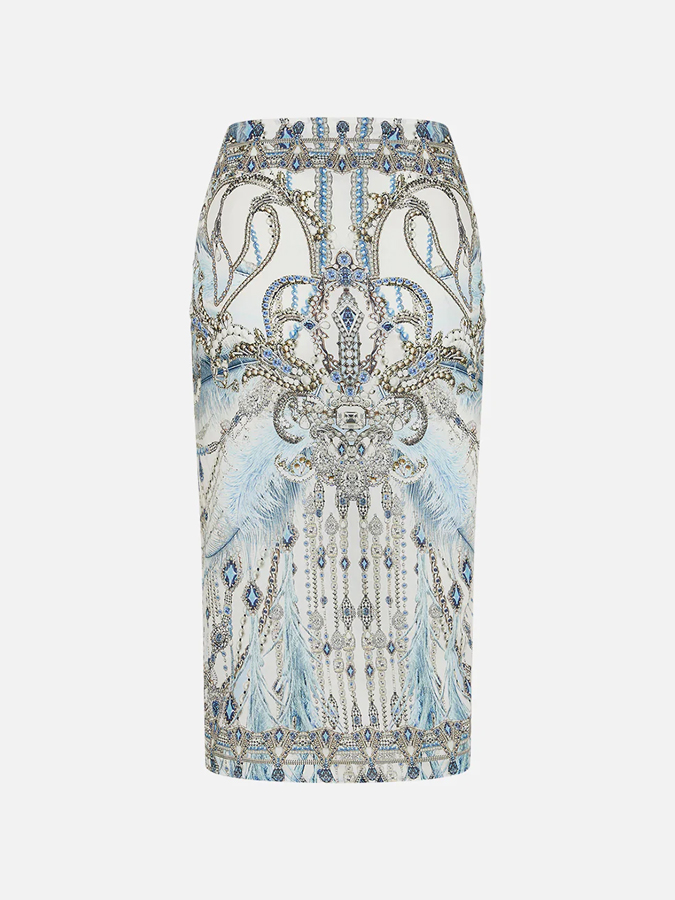 Vintage Court Geometric Feather Print One Piece Swimsuit And Cover up