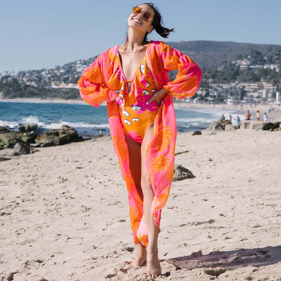 Tropical Evil Eye One piece Swimsuit