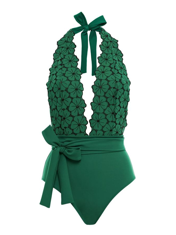 Petal Tie Fashion One Piece Swimsuit