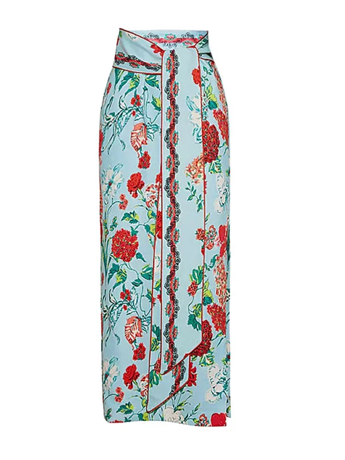 Floral Print One Piece Swimsuit and Cover Up