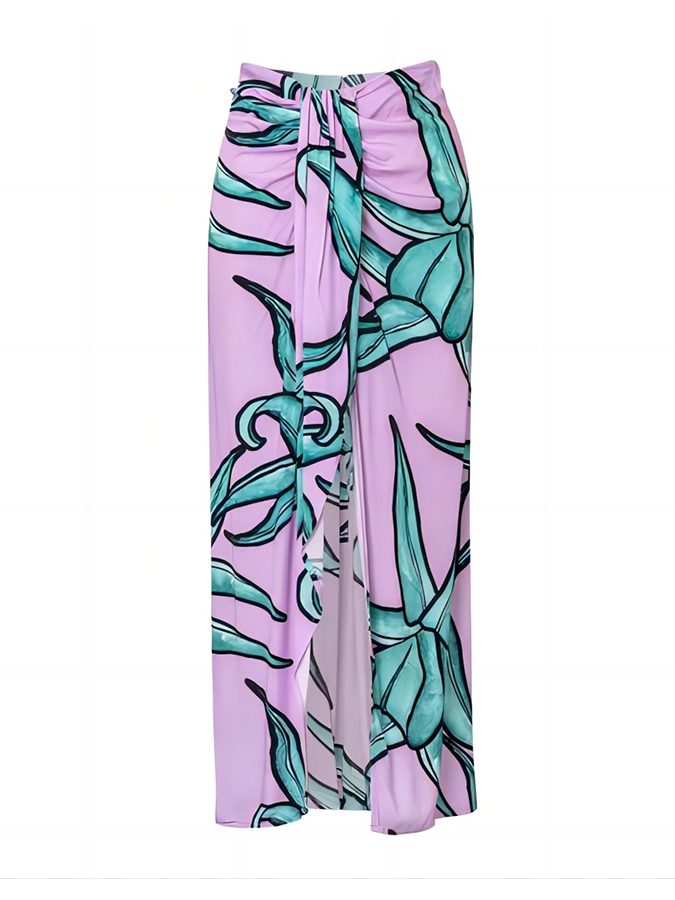 Floral Print One-piece Swimwear