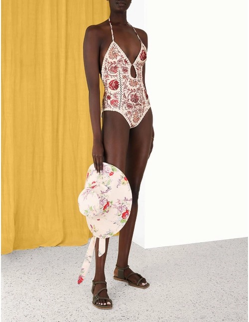 Vitali Keyhole Crochet One-Piece Swimsuit