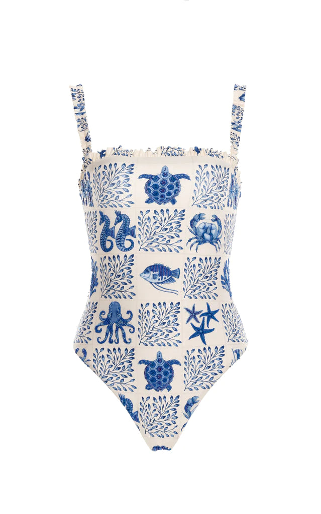 Vintage Fashion One Piece Swimsuit