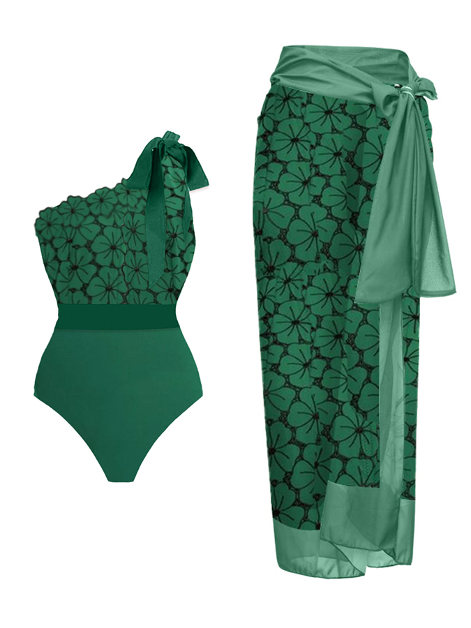 Petal Lace One-Piece Swimsuit