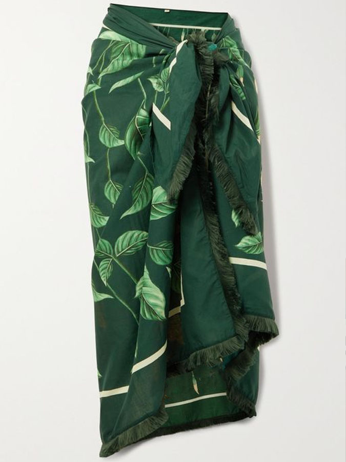 Printed Lace-Up Fashion One-Piece Swimsuit