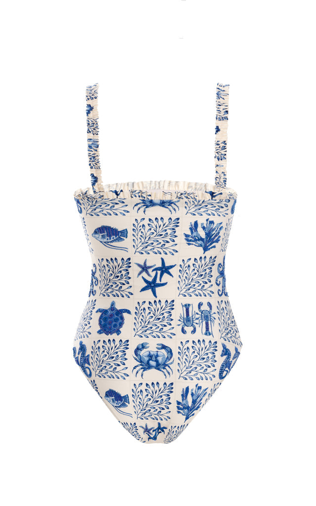 Vintage Fashion One Piece Swimsuit