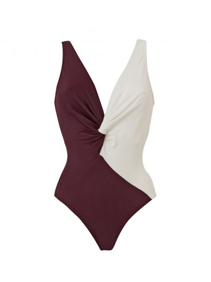 Fashion Paneled One Piece Swimsuit