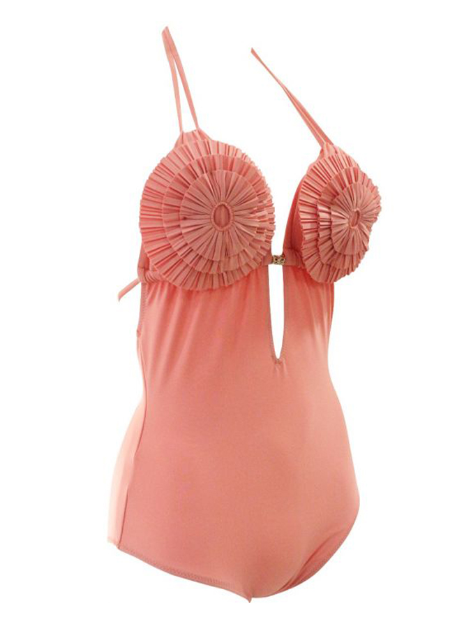 3D Flower Three-dimensional Design Beach Swimsuit and Cover-up