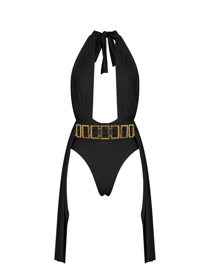 Sexy Plain Casual One Piece Swimsuit