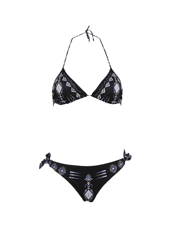 Native American Ethnic Geometric Print One Piece Swimsuit And Cover Up