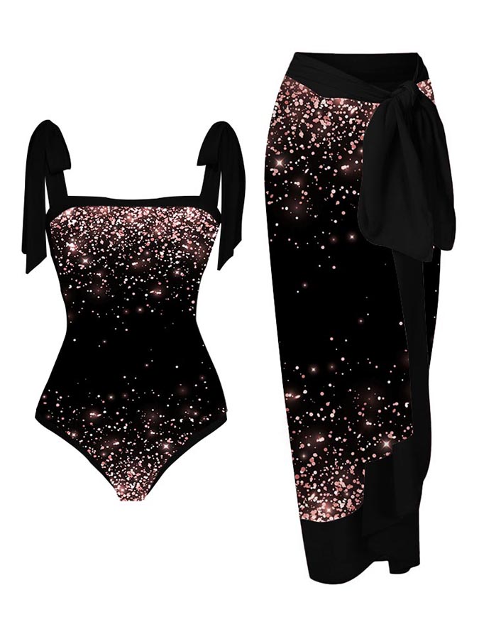 Print One Piece Swimsuits and Cover Up