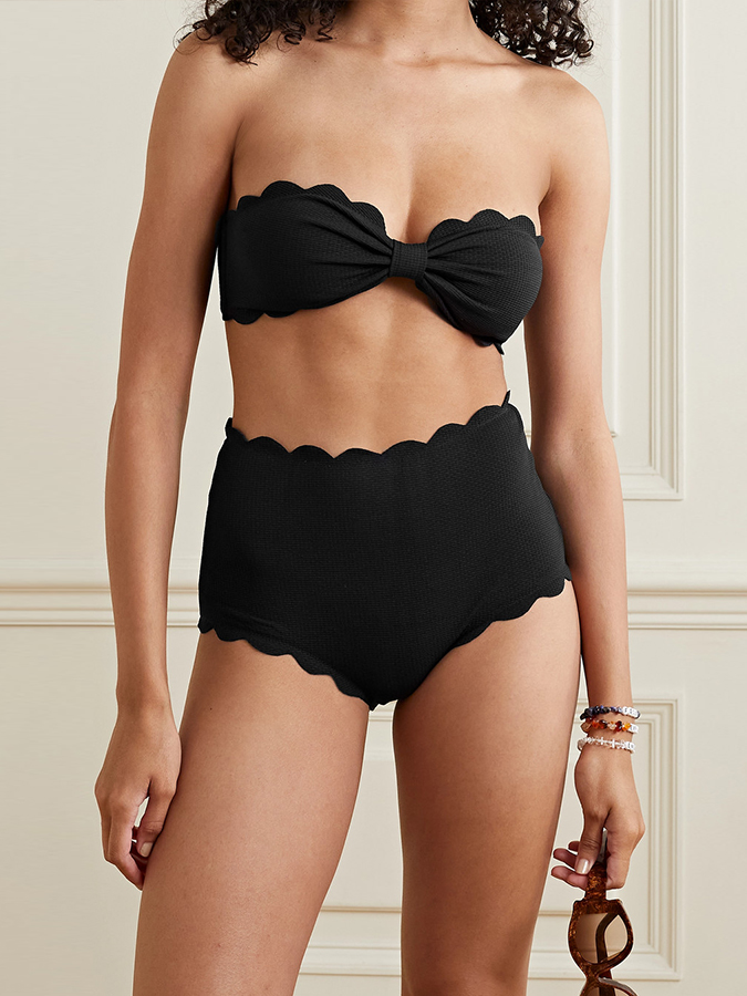 Solid Color Beach Vacation Bikini