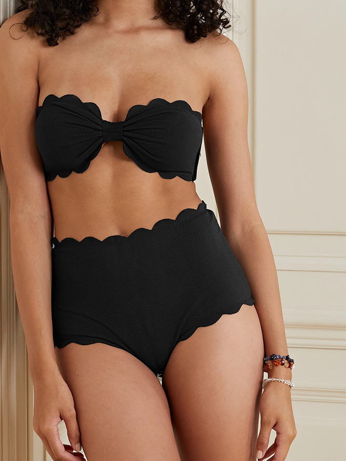 Solid Color Beach Vacation Bikini