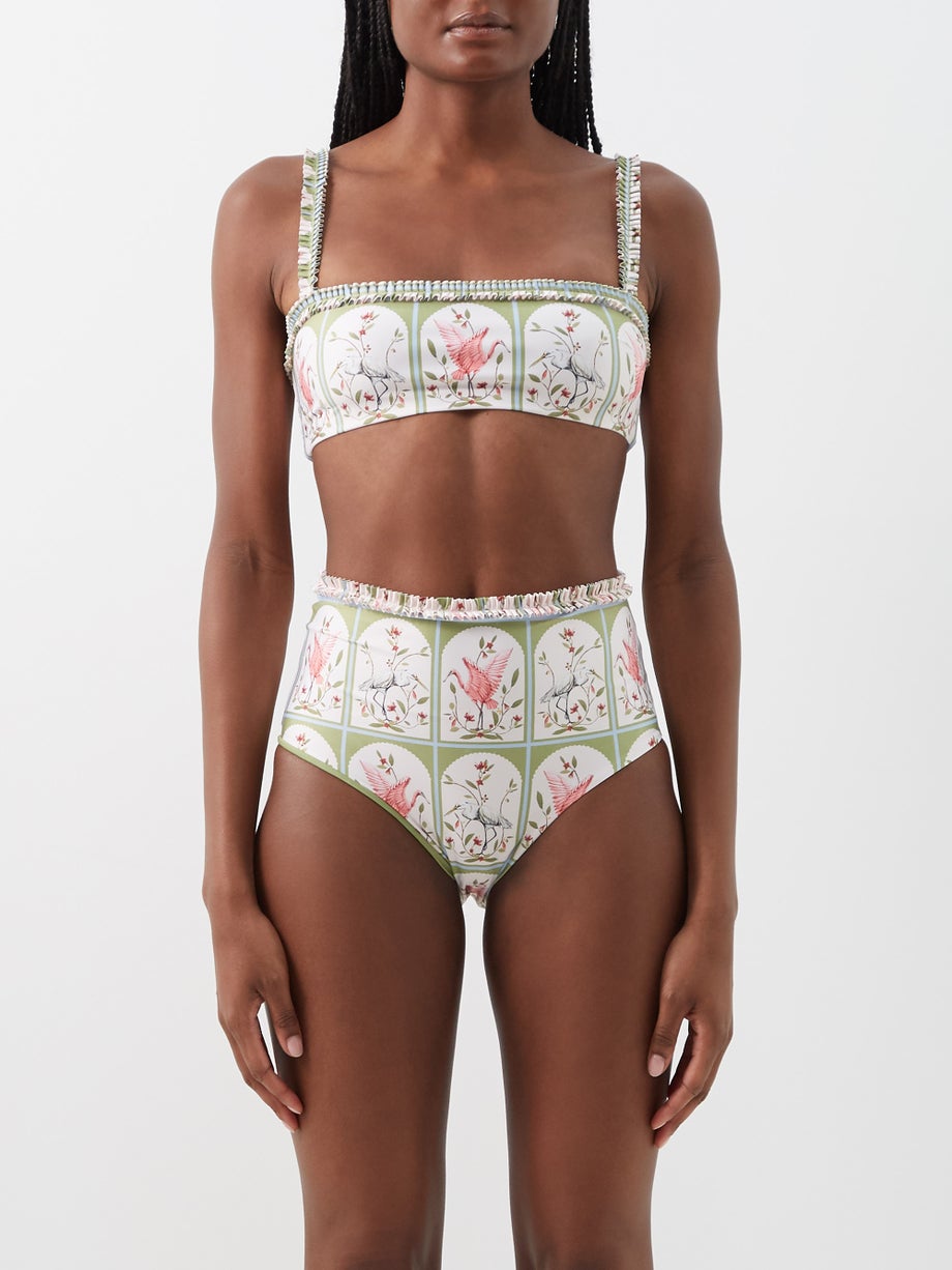 Simple Print Bikini Fashion Swimsuit