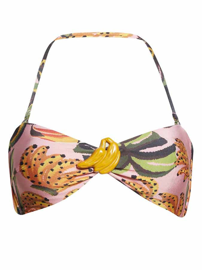 Fashion Colorblock Print Swimsuit Set