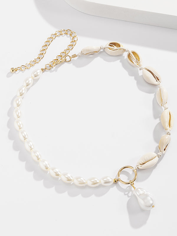 Creative Shell Beaded Pendant Fashion Necklace